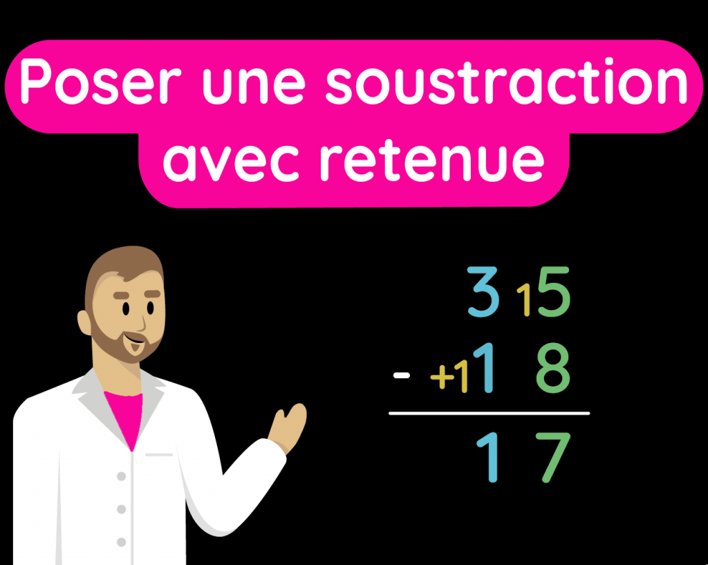 Poser Une Soustraction Avec Retenue Poser une soustraction avec retenue-01 | Mathia